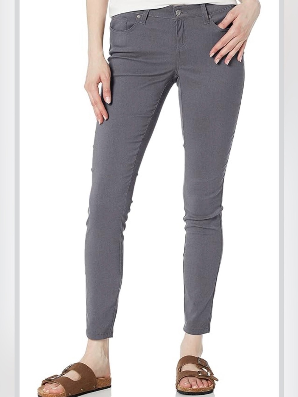 PRANA Women’s Briann Pant Skinny Size 0 Coal Gray - Picture 2 of 14